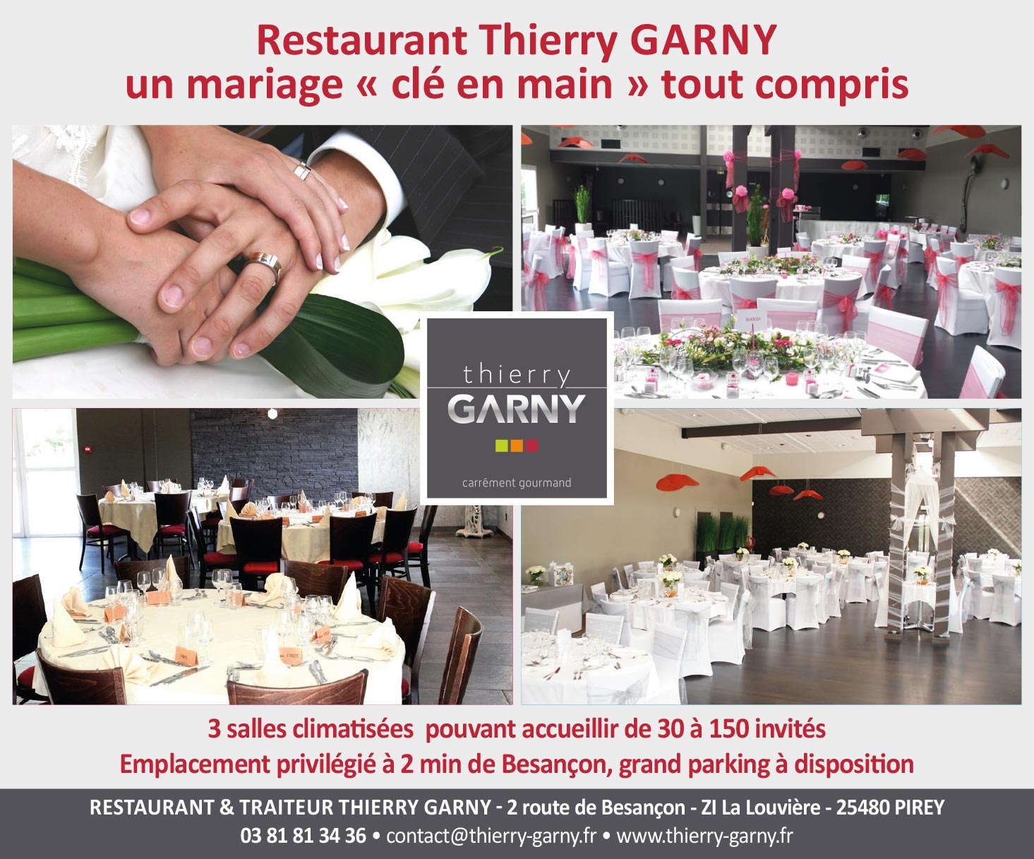 Mariage au restaurant Thierry Garny à Pirey